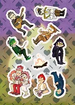 Лист Стикеров 13 Карт. Конец. Земля Королей