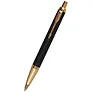 Ручка подарочная шариковая синяя, IM Premium Black/Gold GT, Parker