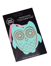 Закладка для книг Счастливая сова (желтая)