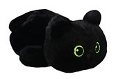Мягкая игрушка Котенок лежит черный (40см) (12-28082025-146) - 1