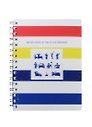 Блокнот А6 96л "Colors" пласт.обл., бок.спираль, скругл.углы, IN FOLIO