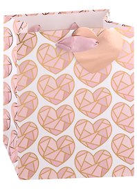 Пакет А5 23*18*10 "Shining hearts" жен., бум.мат.ламинат 