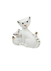 Фигурка декоративная Кошечка с котёнком (7,2х7,5х2,8 см) (615844)