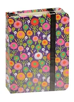 Записная книжка А7 96л кл. "Цветочки в горошек" 7БЦ, Kairui