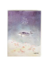 Записная книжка «Flying whale» А6, 80 листов в клетку, Lenwa