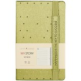 Недатированный ежедневник «My story», зелёный, 104 листа, А5