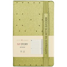 Недатированный ежедневник «My story», зелёный, 104 листа, А5