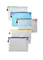 Папка на молнии А5 240*170мм, армированный пластик, ассорти