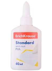 Клей ПВА 60мл "Standard", ErichKrause 