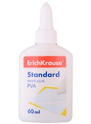 Клей ПВА 60мл "Standard", ErichKrause 