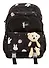 Рюкзак "Мишка" 44*30*12,5см, черный, с игрушкой - 0