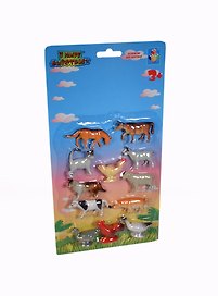 Набор 1toy В мире животных Домашние животные (Т53838) (12 шт) (30х15,5х2,5см) (блистер)