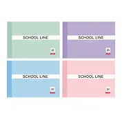 Альбом для рисования Listoff, "Микс цветов", А4, 20 листов, на склейке, в ассортименте