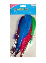 Набор перьев 10шт 18см в ассортименте