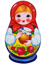 Плакат вырубной "Матрешка" (в индивидуальной упаковке с подвесом)