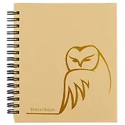 Скетчбук «Филин (графика)», 80 листов, А6+