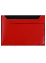 Чехол для карточек 2 отделения горизонтальный(PU)(10х7)