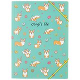 Папка на резинке «Corgi’s life», А5