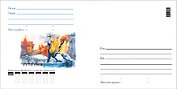Конверт евро СПб Банковский мост зима Е/001/005