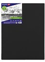 Холст на подрамнике 50*60см 380г/м, хлопок, мелкое зерно, черный, BRAUBERG ART CLASSIC