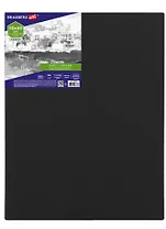 Холст на подрамнике 50*60см 380г/м, хлопок, мелкое зерно, черный, BRAUBERG ART CLASSIC