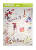 Рисовая бумага для декупажа "Craft Premier", A3, 25г/м, "Медовый месяц", CPD002