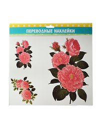 Наклейка-переводка Розовый пион (132952) (28х23см) (упаковка)