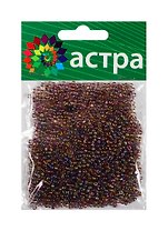 Набор д/творчества АСТРА Бисер 11/0 20гр 176 грязно-сиреневый/прозр.радужный