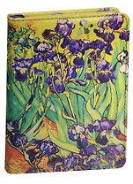 Ежедневник недат. А6+ 96л "ИРИСЫ" 7БЦ, с поролоном, тонир.внутр.блок, ляссе, Феникс