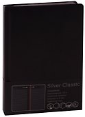 Ежедневник недатированный «Silver Classic» А5, чёрный, 152 листа, экокожа, Listoff - 0