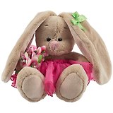 Игрушка мягкая Budi Basa, Зайка Ми c букетом в розовой юбке (малыш) (В1) SidX-289