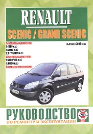 Renault Scenic / Grand Scenic. Руководство по ремонту и эксплуатации. Бензиновые двигатели. Дизельные двигатели. Выпуск с 2003 года