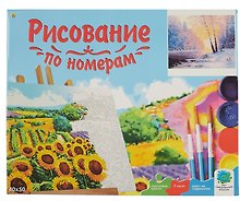 Картина-раскраска по номерам «Зимняя река», 40 х 50 см, Рыжий Кот