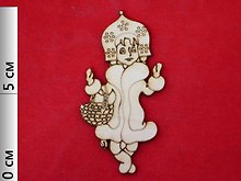 Фигурка для декупажа росписи декорирования Снегурочка (12499)