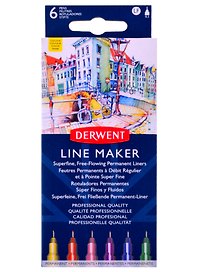 Набор капиллярных ручек Line Maker 6шт ассорти