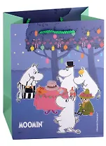 Пакет А5 23*18*10 MOOMIN "Муми семейство на празднике" дет., бум.мат.ламинат