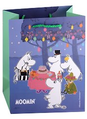 Пакет А5 23*18*10 MOOMIN "Муми семейство на празднике" дет., бум.мат.ламинат