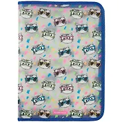 Папка для тетрадей А4 "Neon Cats" молния с трех сторон, пластик, Erich Krause