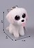 Брелок Щенок (белый) Pippie, 13 см (35006) - 0