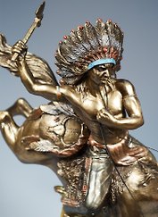 Фигурка декоративная Индеец на лошади 30см (711317)