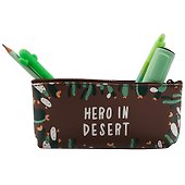 Пенал на молнии «Кактусы: hero in desert», 20 х 8 см - 1