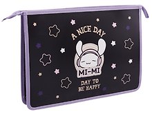 Папка для тетрадей «Mi-Mi Bunny» А4, пластик, на молнии, Hatber