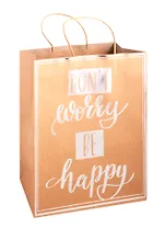 Пакет А4 33*26*13 "Don't worry",нейтр.,крафт