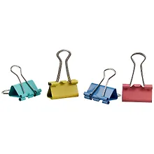 Зажимы для бумаг GoodMark, мини, 12 штук, цветные