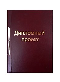 Папка для дипломной работы А4, бумвинил, 100 листов, бордо, Феникс+