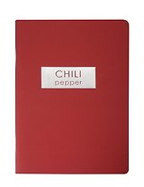 Тетрадь 48л кл. "Chili Pepper" мел.картон, ламинация "soft touch", пантон.печать, тисн.фольгой, скругл.углы, скрепка