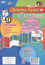 Лента букв Русский язык Раскладной плакат из 9 секций (упаковка) (ФГОС)