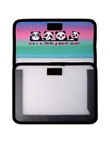 Папка для тетрадей А5 "Эмодзи панда " липучка, Оникс