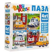 Пазл Для Малышей. Транспорт. ORIGAMI/Оригами Набор.4в1.4-6-9-12Эл. 05780