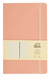 Книга для записей А5 96 листов в линейку, "Joy Book. Персиковый пух"